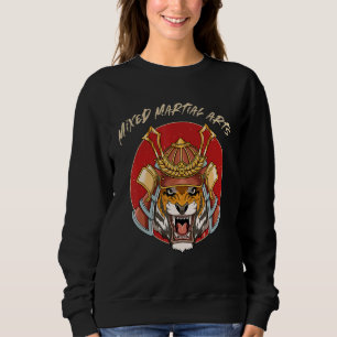Tiger Samurai Head MIXED MARTIAL ARTS Cage Fighter Sweatshirt
