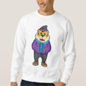 Tiger Scarf Beanie Sweatshirt (Vorderseite)