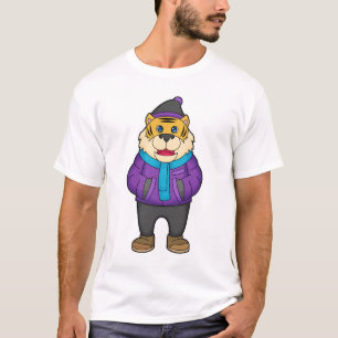 Tiger Scarf Beanie T-Shirt