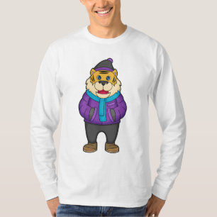 Tiger Scarf Beanie T-Shirt