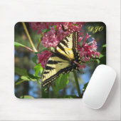Tiger-Schmetterling auf Flieder Mousepad (Mit Mouse)
