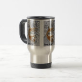 Tiger-"Schnee-Engels-" Reise-Tasse Reisebecher (Vorderseite Links)