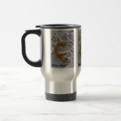 Tiger-"Schnee-Engels-" Reise-Tasse Reisebecher (Links)