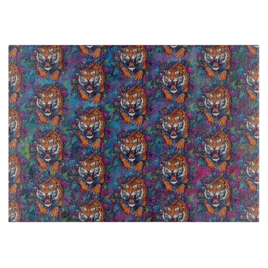 Tiger Schneidebrett (Vorderseite)