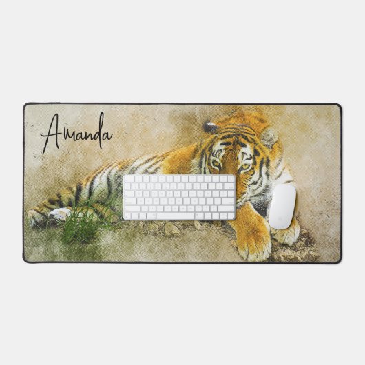 Tiger Schreibtischunterlage (Tastatur & Maus)