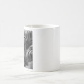 Tiger Schwarz und Weiß Kaffeetasse (Mittel)