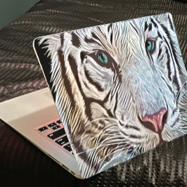 Tiger Schwarz und Weiß Moderne Laptop-Aufkleber Aufkleber