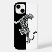 Tiger Schwarz-weiß Case-Mate iPhone Hülle (Rückseite)