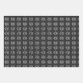 Tiger Schwarz-Weiß-T - Shirt Hoodie Geschenkpapier Set (Vorderseite 3)