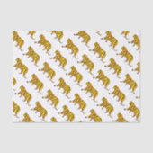 Tiger-schwarzer und orange Druck Seidenpapier (Vorderseite)