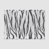 Tiger-Schwarzweiss-Druck Seidenpapier (Vorderseite)