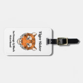 Tiger-Schwester-Gepäckanhänger (doppelseitig) Gepäckanhänger (Vorderseite horizontal)