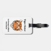 Tiger-Schwester-Gepäckanhänger (doppelseitig) Gepäckanhänger (Rückseite horizontal)
