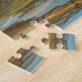 Tiger Schwimmen Big Cat Acrylmalerei Puzzle (Seite)