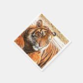 Tiger Serviette (Ecke)