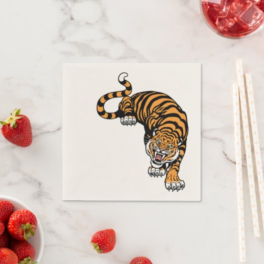 Tiger Serviette (Beispiel)