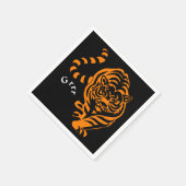 Tiger Serviette (Ecke)
