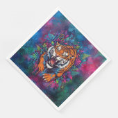 Tiger Serviette (Ecke)