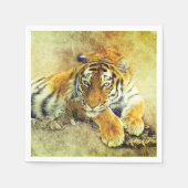 Tiger Serviette (Vorderseite)