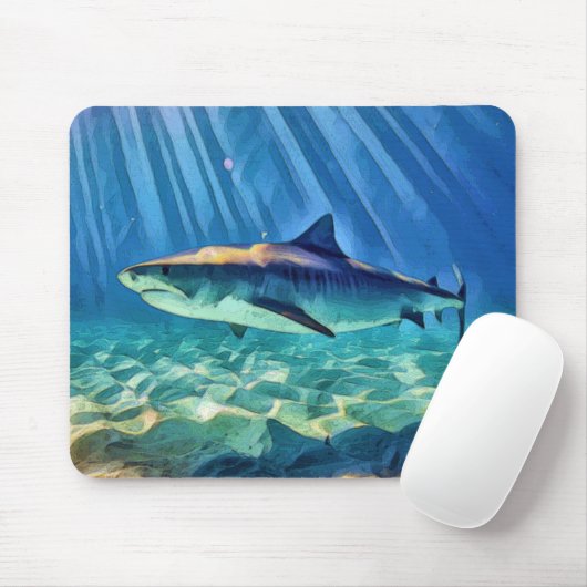 Tiger Shark Mousepad (Mit Mouse)