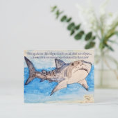 Tiger Shark Postkarte (Stehend Vorderseite)