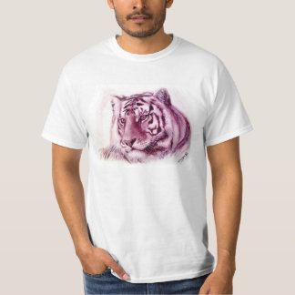 Tiger-Shirt - einfarbiger Ölmalereitiger T-Shirt
