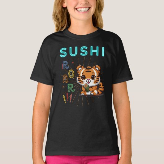 Tiger Shushi Roar T-Shirt (Vorderseite)
