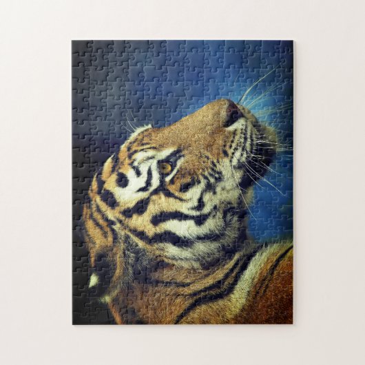 Tiger Sideways Foto Puzzle (Vertikal)