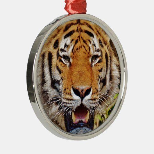 Tiger Silbernes Ornament (Rechts)