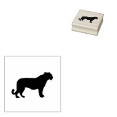 Tiger-Silhouette Gummistempel (Stempel)