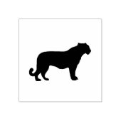 Tiger-Silhouette Gummistempel (Prägung)