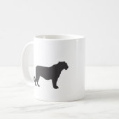 Tiger-Silhouette Kaffeetasse (Vorderseite Links)