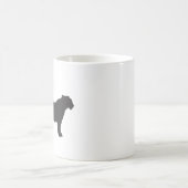 Tiger-Silhouette Kaffeetasse (Mittel)