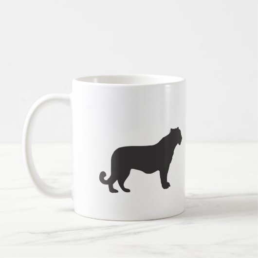 Tiger-Silhouette Kaffeetasse (Links)