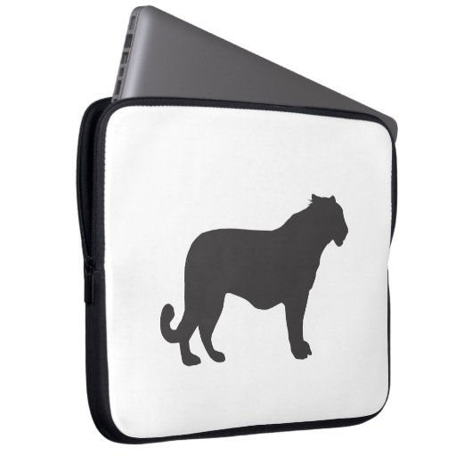 Tiger-Silhouette Laptopschutzhülle (Vorne Rechts)