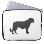 Tiger-Silhouette Laptopschutzhülle (Vorderseite)
