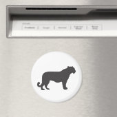 Tiger-Silhouette Magnet (In Situ (Geschirrspüler))