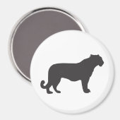 Tiger-Silhouette Magnet (Vorderseite/Rückseite)