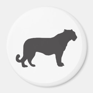Tiger-Silhouette Magnet