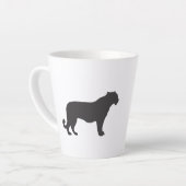 Tiger-Silhouette Milchtasse (Linke Ecke)