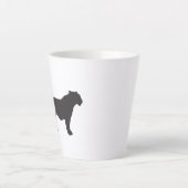 Tiger-Silhouette Milchtasse (Vorderseite)