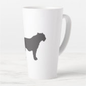 Tiger-Silhouette Milchtasse (Rechte Ecke)