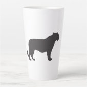 Tiger-Silhouette Milchtasse (Vorderseite)
