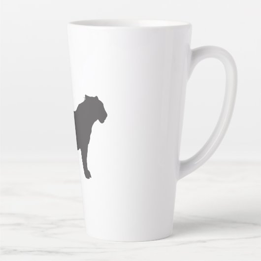 Tiger-Silhouette Milchtasse (Rechts)
