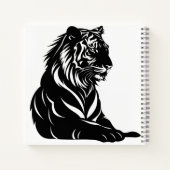 Tiger-Silhouette Notizblock (Rückseite)