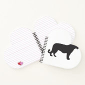 Tiger-Silhouette Notizblock (Innenseite)
