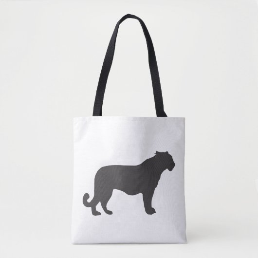 Tiger-Silhouette Tasche (Vorderseite)