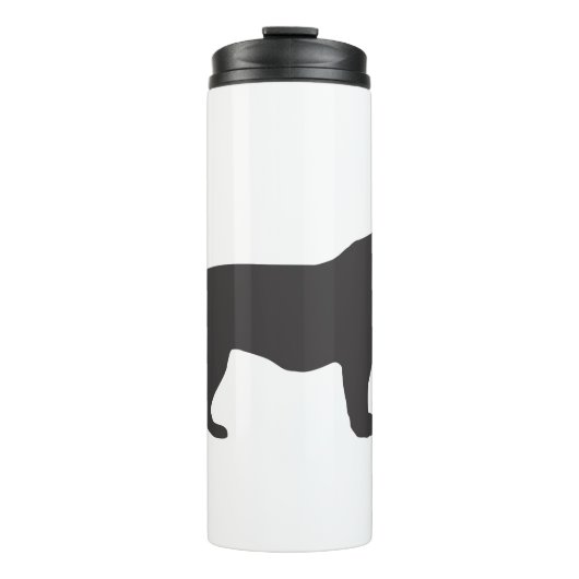 Tiger-Silhouette Thermosbecher (Vorderseite)
