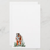 Tiger Silk Screen Briefpapier (Vorne/Hinten)