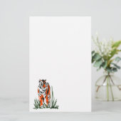 Tiger Silk Screen Briefpapier (Stehend Vorderseite)